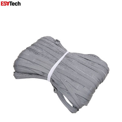 خياطة عالية الرؤية على الأنابيب العاكسة Hi Vis Polyester Silver Reflective Piping Trim